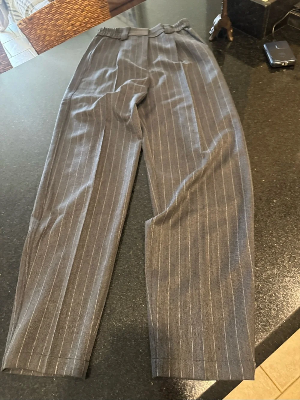 SAINT ART CHESTER PIN-STRIPE TROUSER - GREY PINSTRIPE